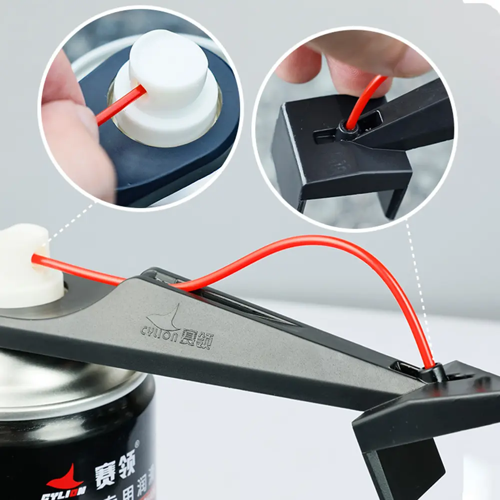 Motorcycle Chain Lube Applicator Portable Motorcycle Chain Oiler Wear-resistant Chain Oiling Diverter Tool for Motorcycle Bike