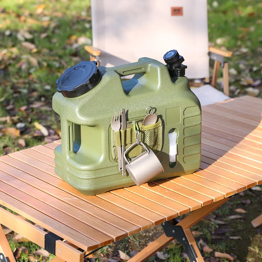 13L Water Storage Container Leak-Proof Portable Water Tank Large Capacity Drinking Water Bucket for Vehicle Car Camping