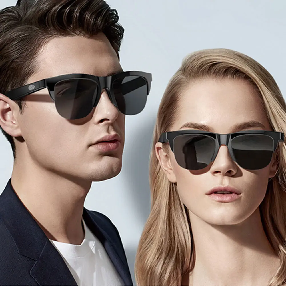 BT Sunglasses Built-in Mic & Speakers Audio Glasses UV Protection Outdoor Sports Headphones for Men & Women