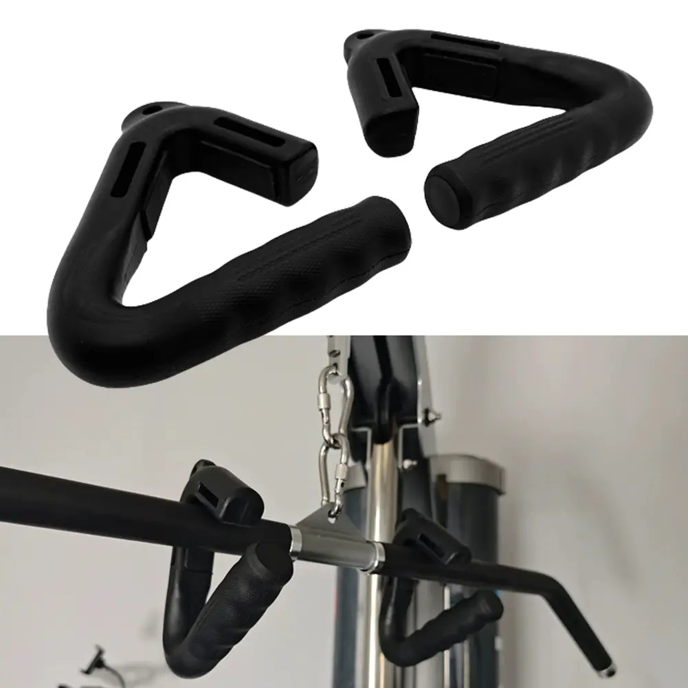 2Pcs Pulls Up Grip Handle Workout Handle Non Slip Angled Grip Handle Ergonomic Resistance Band Handle for Barbell Pull-up Bars