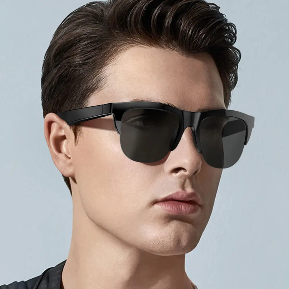BT Sunglasses Built-in Mic & Speakers Audio Glasses UV Protection Outdoor Sports Headphones for Men & Women