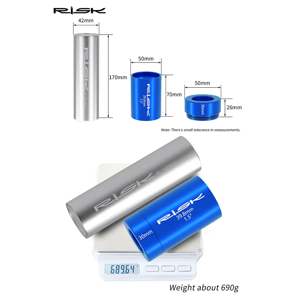 RISK Practical Bicycle Front Crown Bottom Gear Setting Tool Bicycle Front Fork Crown Installation Kit Repairing Supplies