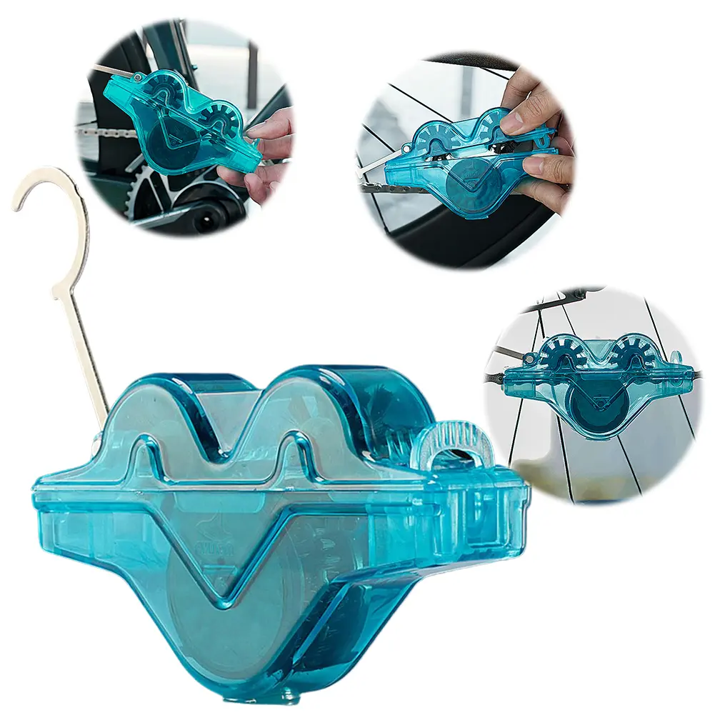 Bicycle Chain Cleaner Bike Chain Cleaning Tool Cycling Chain Brushes Portable Bike Chain Scrubber Riding Equipment