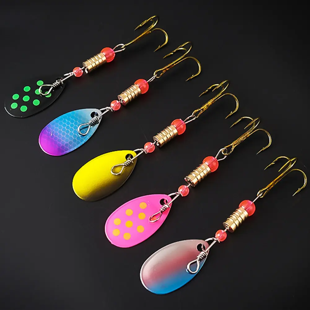 10pcs Boxed Metal Spoon Spinner Fishing Lure Artificial Bait Rotating Spoon Kit Fishing Gift for Dad Father