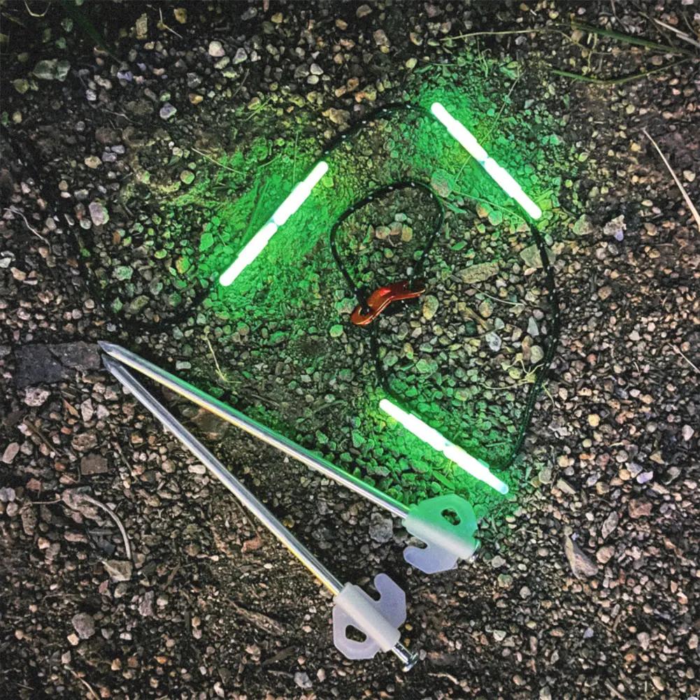 Wind Rope Warning Light Waterproof Tent String Lamp Wind Rope Decoration Light for Outdoor Camping Picnic