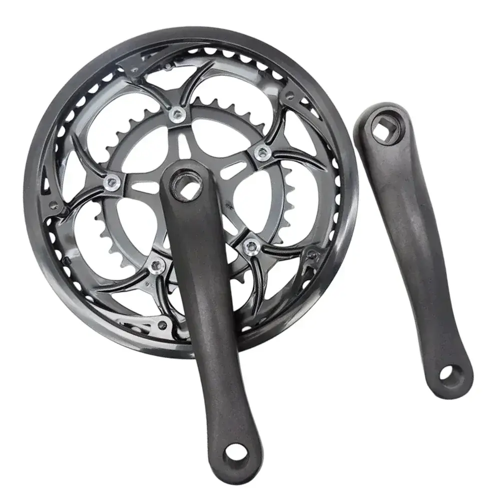 Bicycle 50/34T 8-10speed Road Bike Speed 165mm Aluminum Alloy Square Hole Crank Crankset Bicycle Parts