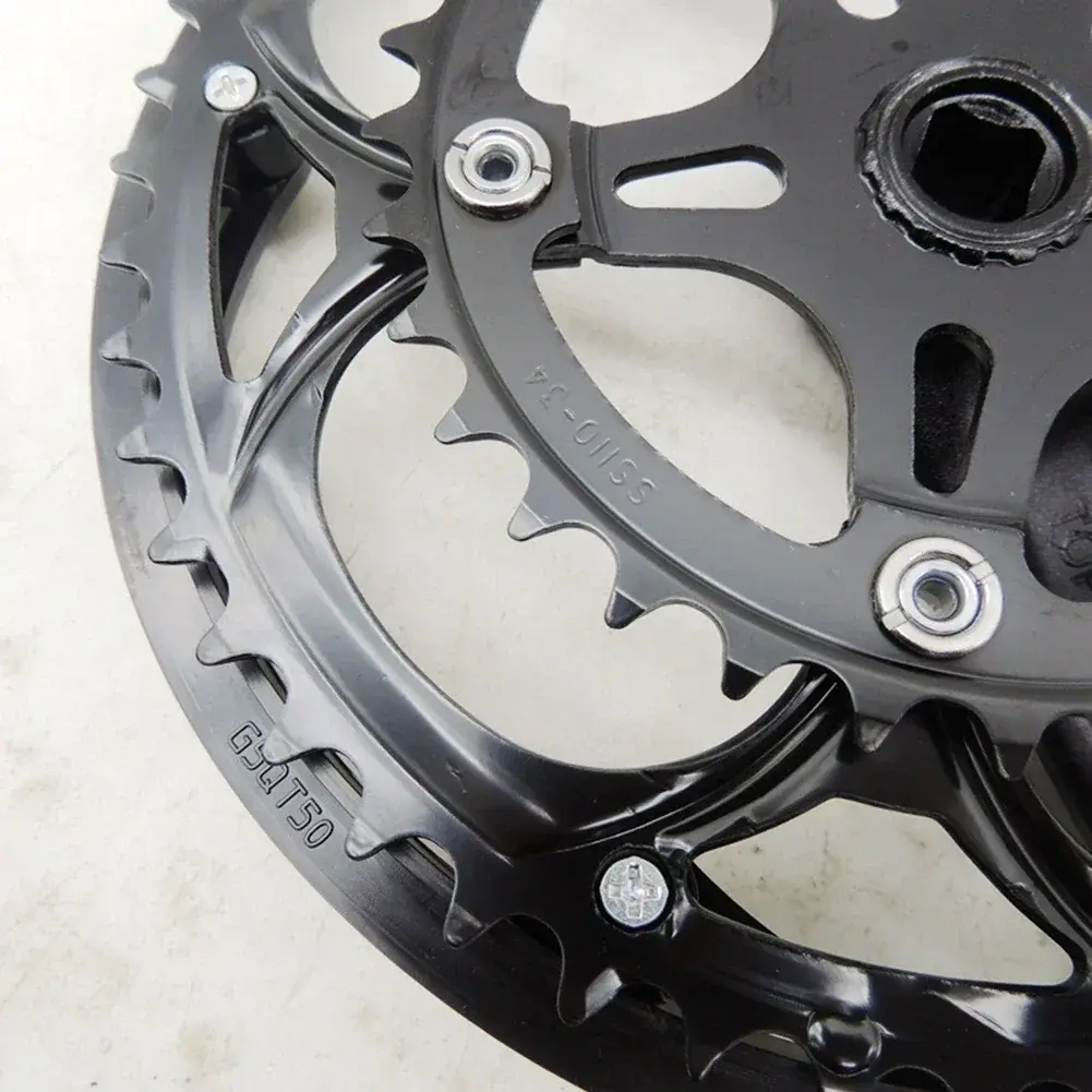 Bicycle 50/34T 8-10speed Road Bike Speed 165mm Aluminum Alloy Square Hole Crank Crankset Bicycle Parts