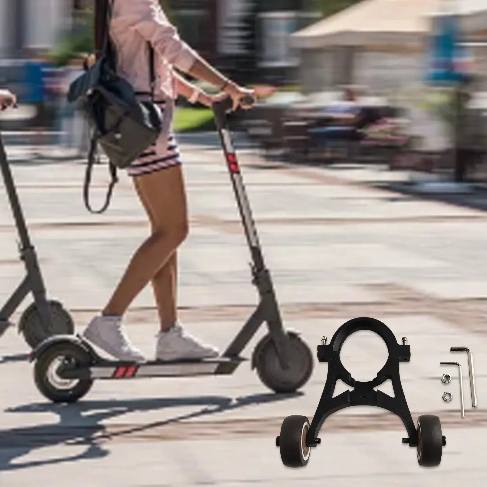 Folding Scooter Stand Electric Scooter Stand Scooter Storage 155*155mm Size 229g Weight Aluminum Material Easy Installation