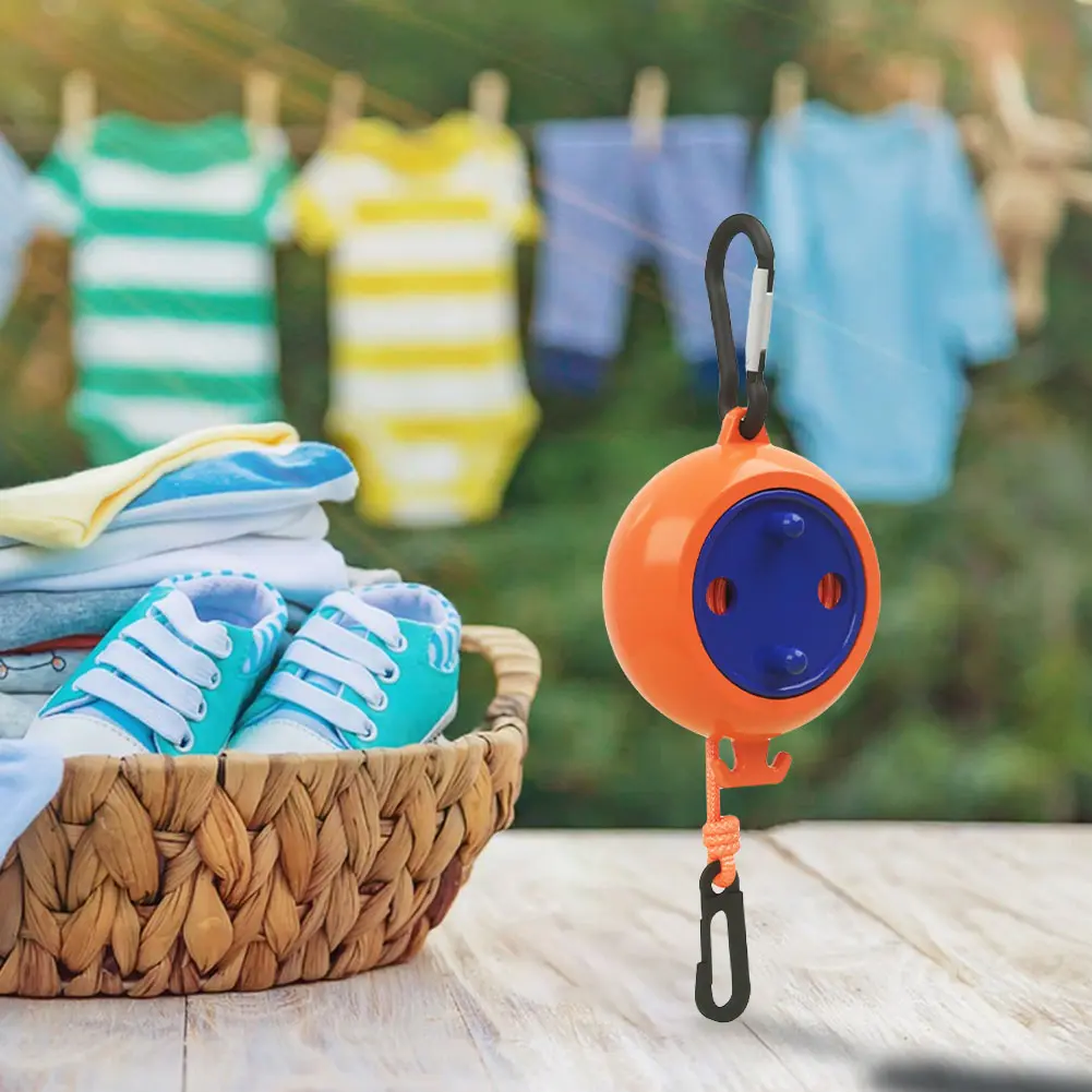 Portable Retractable Clothesline 10m Travel Clothes Line Heavy Duty Clothes Drying Rope Lightweight for Outdoor Camping Travel