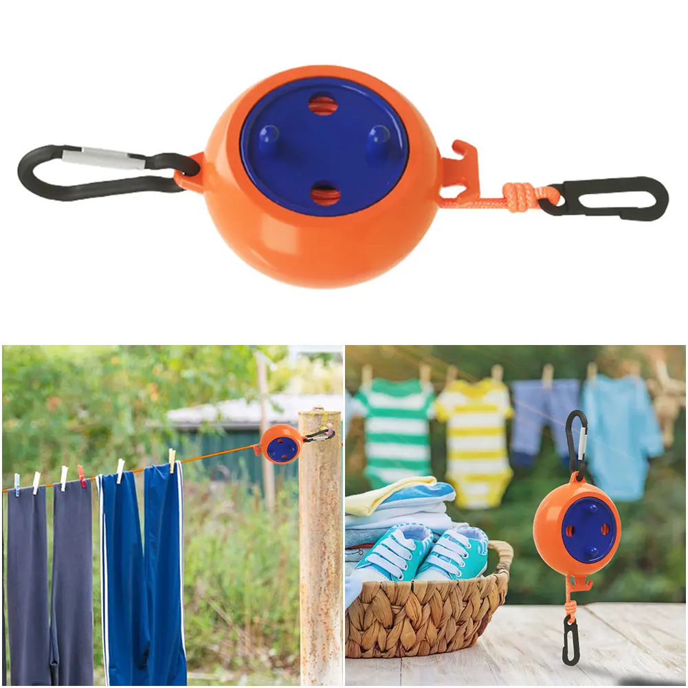 Portable Retractable Clothesline 10m Travel Clothes Line Heavy Duty Clothes Drying Rope Lightweight for Outdoor Camping Travel