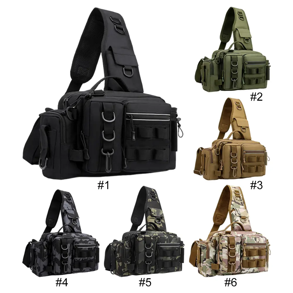 Fishing Lure Box Gear Storage Bag with Rod Holder Portable Backpack Fishing Waist Bag for Fishing Camping Hiking Men Women Gift