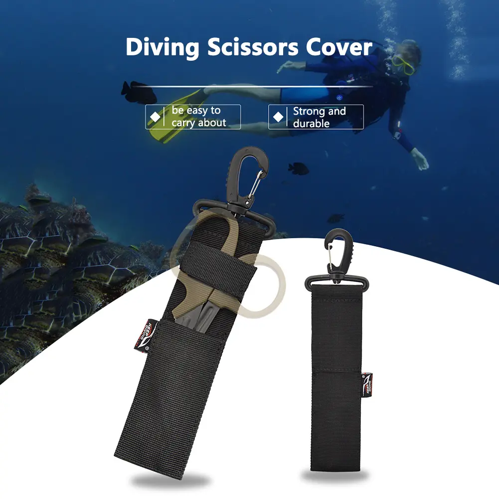 Portable Diving Scissors Protection Bags Nylon Divers Underwater Storing Case