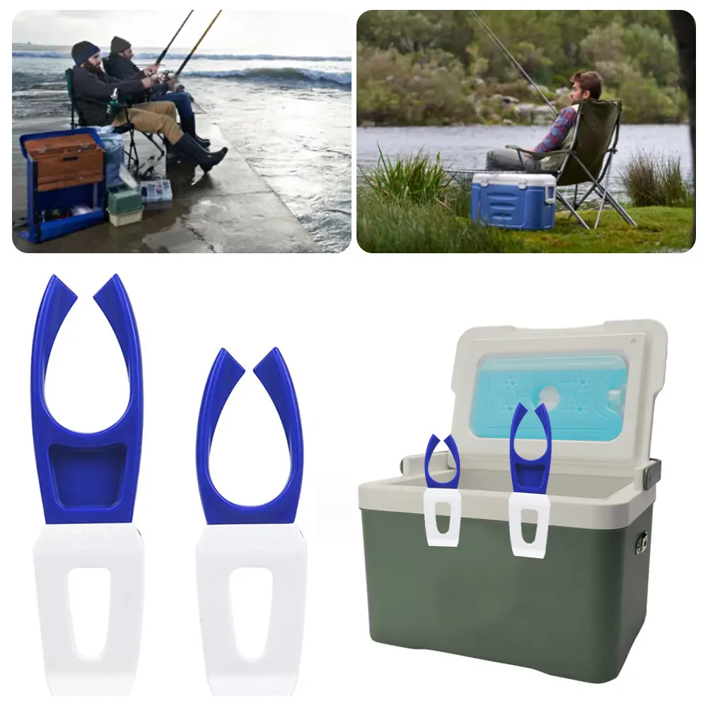 2 Pcs Fishing Rod Holder Fishing Pole Clip Holder Multi-function Fishing Rod Rack Portable Elastic Fishing Tackle Accessories