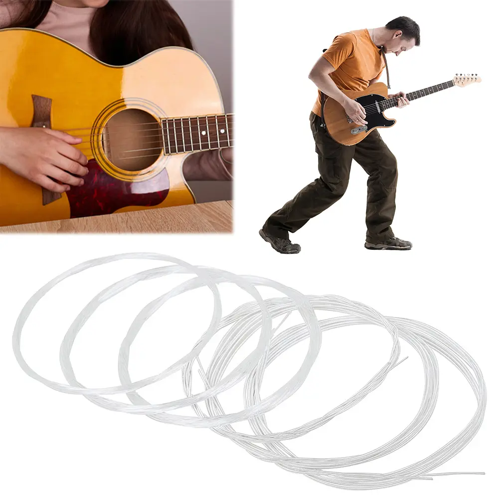 12pcs/set Oud Strings Replacement Oud Strings Nylon Silver Plated Alloy Wound String String Instrument Accessory