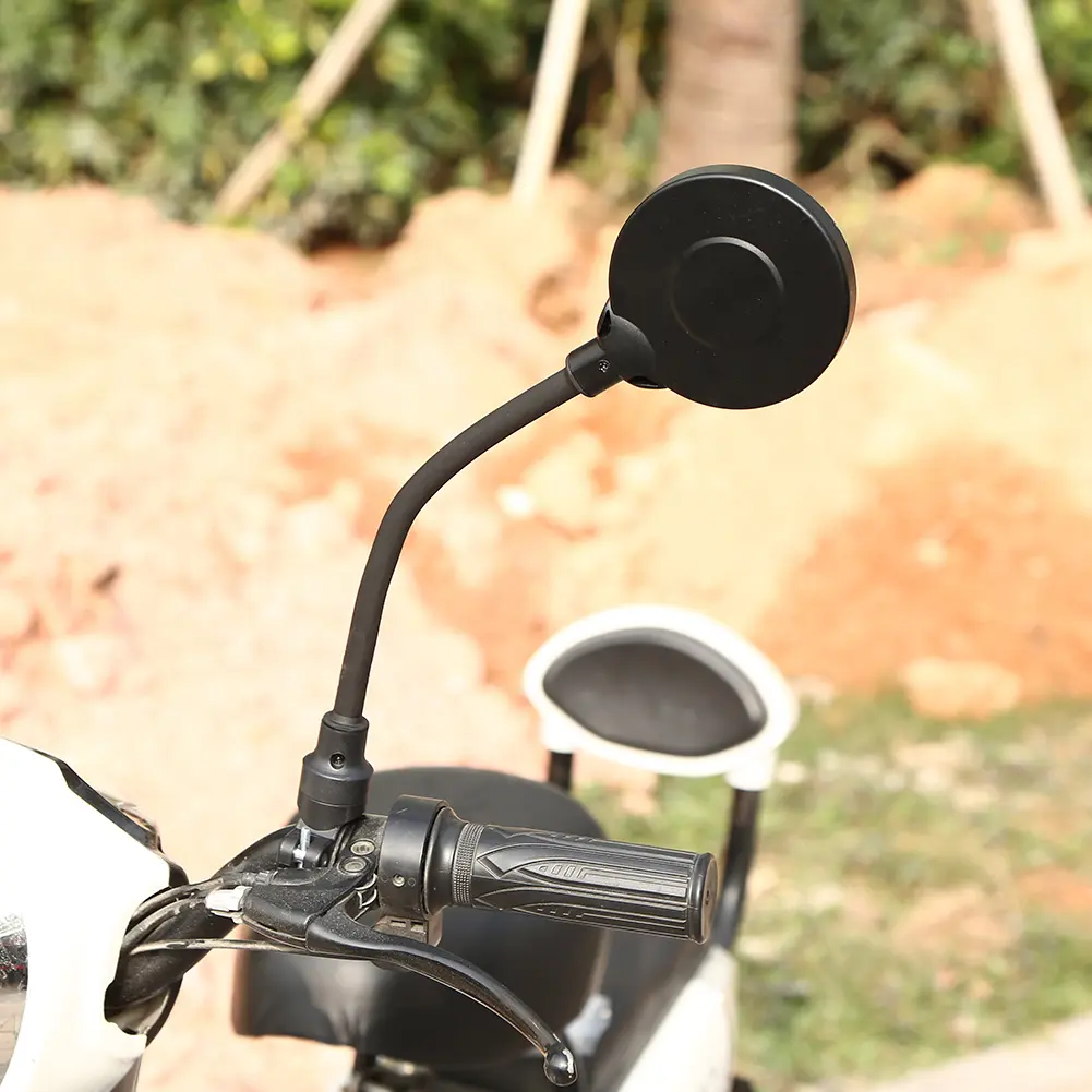 Bicycle Mirror Rear View Glass Bendable Hose Adjustable Cycling Wide Range Back Sight Reflector Wide Range Cycling Accessories