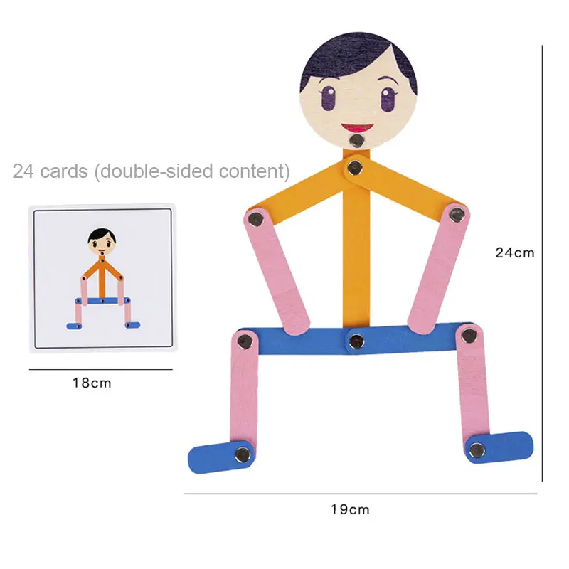 Kids Montessori Toys Fine Motor Training Early Learning Education DIY Shape Matching Puzzle Educational Toys For Children