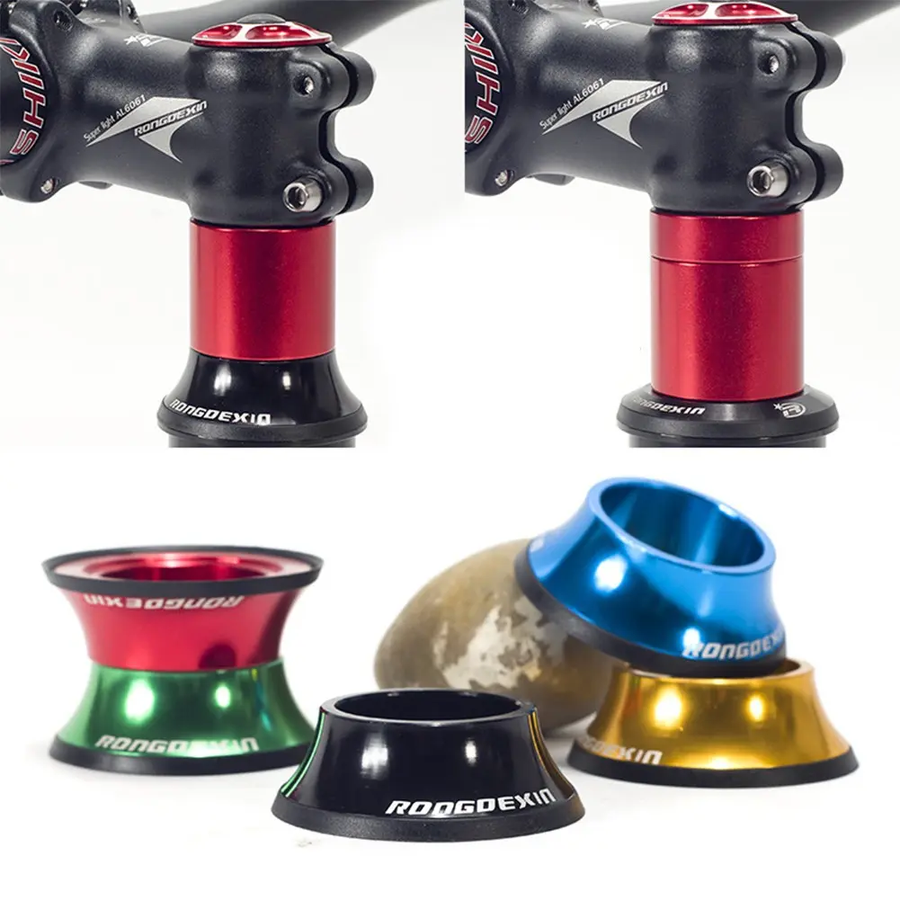 Bike Headset Top Cover Headset Spacers MTB Headset Top Cap Mountain Bike Portable 1piece Aluminum Alloy AL606 Uesful