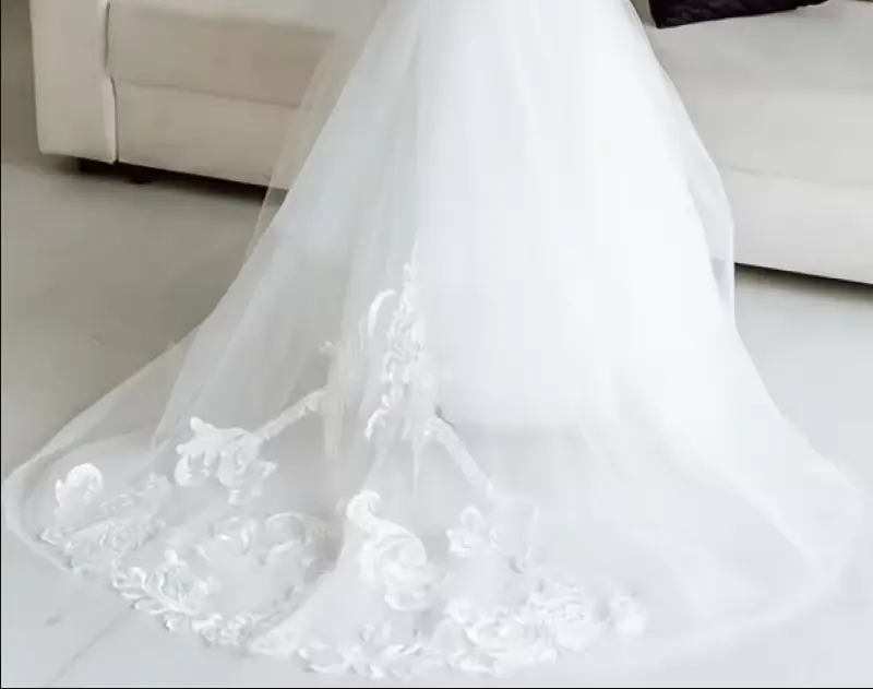 Long Sleeve Cute Girls Wedding Dress Lace Tulle Flower Girl Princess Wedding Party Gown Ball Gown Junior Bridesmaid Girls Dress
