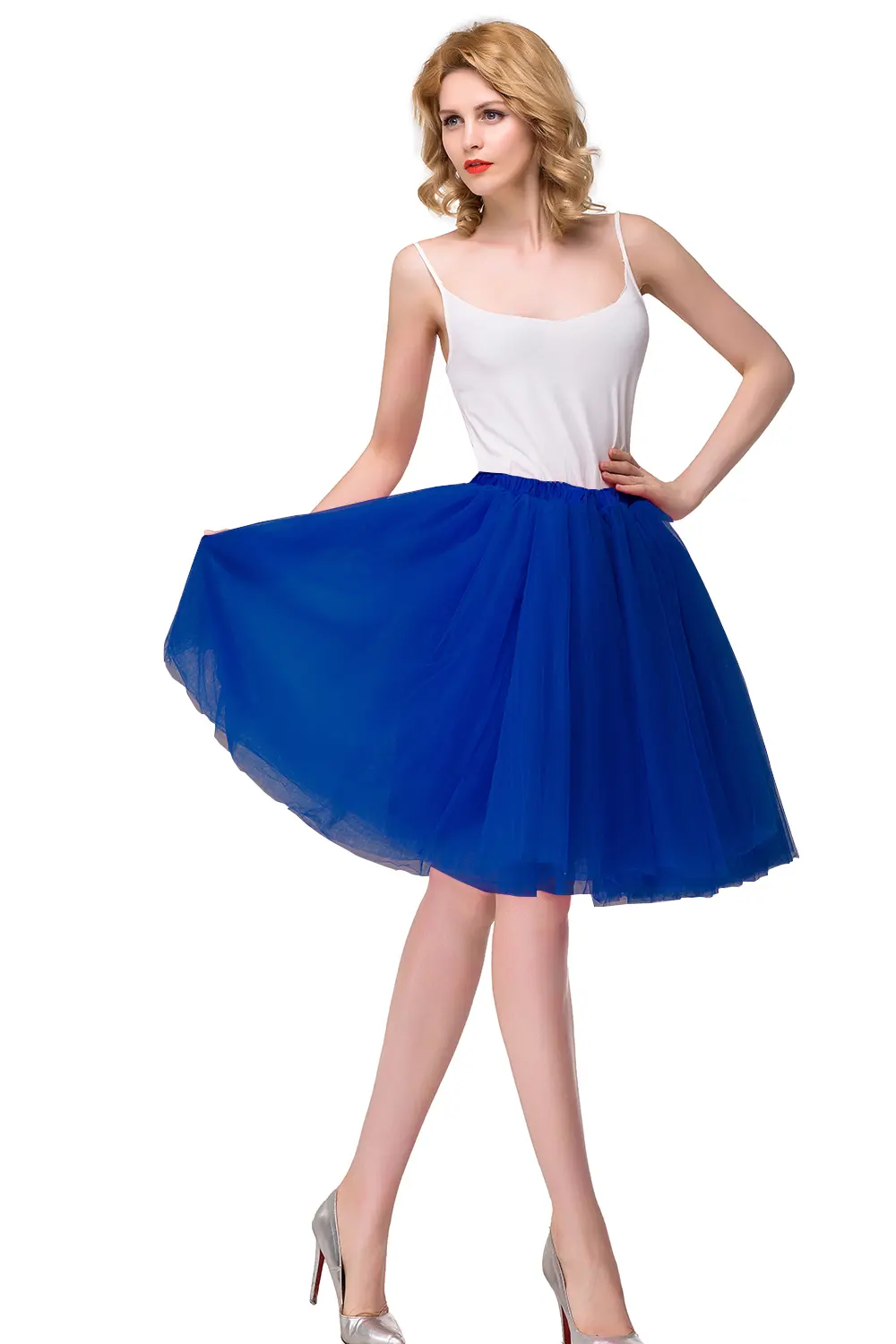 Hoopless Short Wedding Petticoat Mutiful Color Crinoline Rockabilly Tulle Underskirt Woman Tutu Half Slips Bridal Accessories