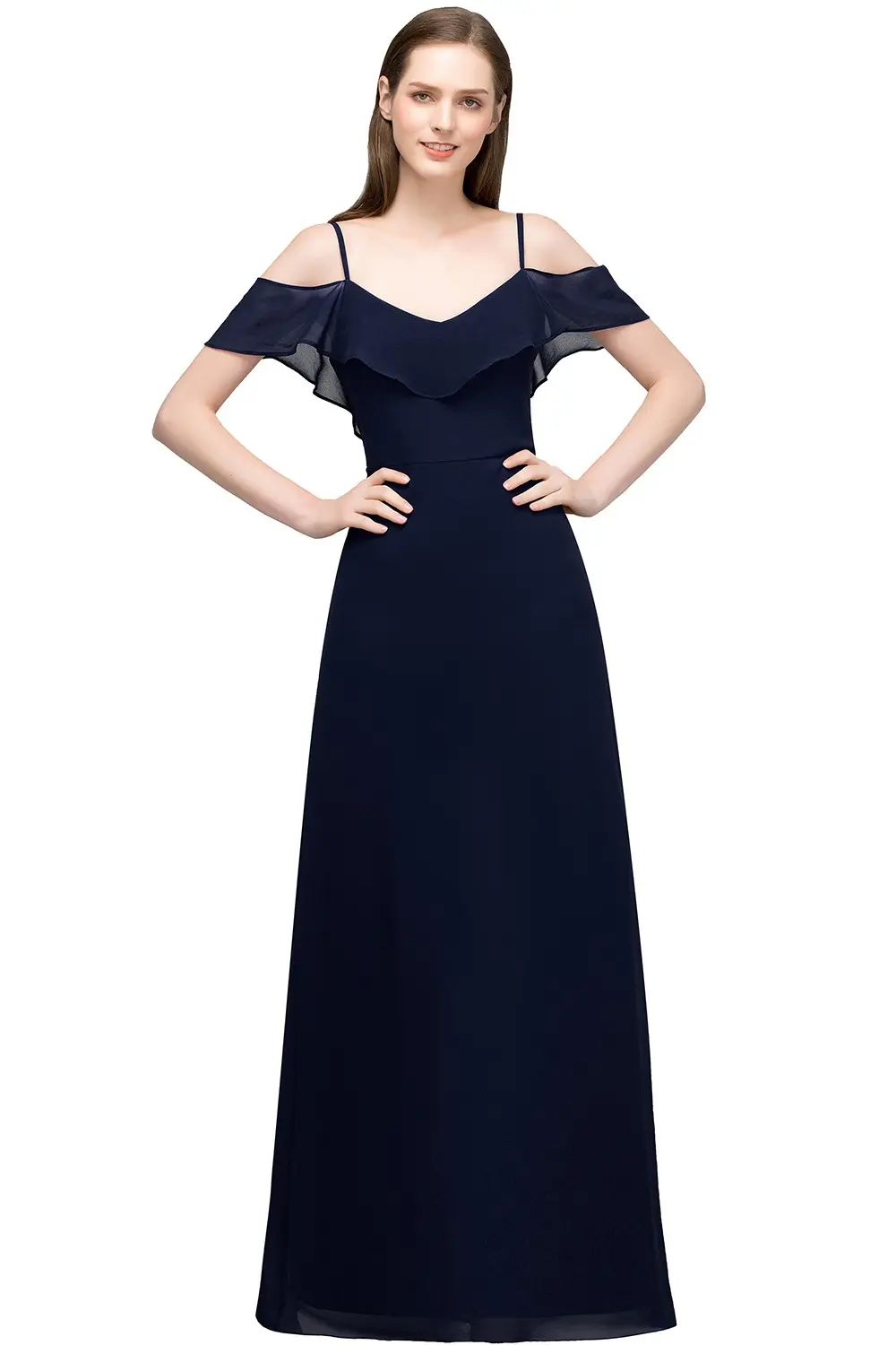 Burgundy Chiffon A Line Evening Dresses Women 2024 Long Backless V-neck Spaghetti Straps Formal Prom Party Gowns Robe De Soirée