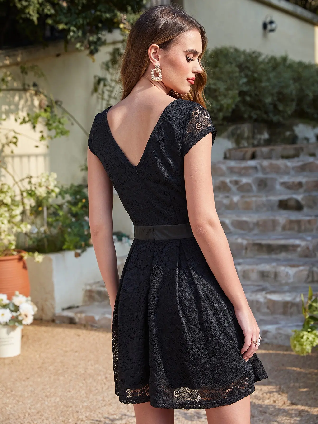 Lace Short Bridesmaid Dresses With Bow Sashes Multiple Color O Neck Summer Beach Wedding Party Prom Gown For Bride Guest Vestido