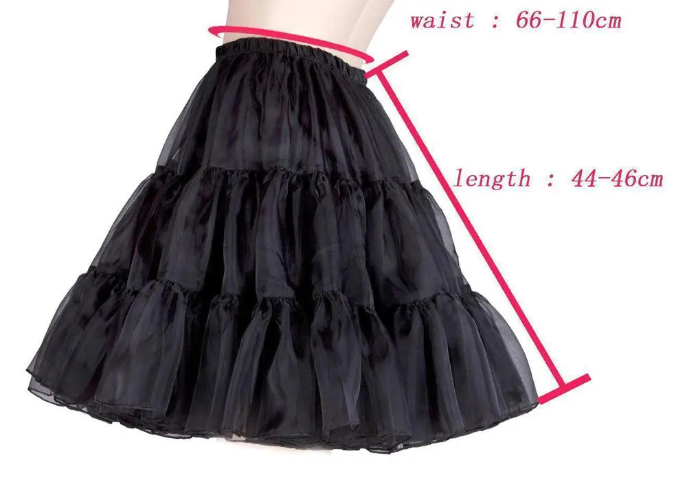 High Quality Colorful Girl's Tutu Net Petticoat Underskirt White Black Pink Red Short Mariage Petticoats For Wedding Dress