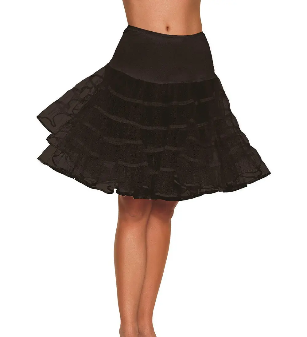 White Black Red Tiered Girl's Tutu Net Petticoat Underskirt High Quality Short Mariage Colorful For Bridal Wedding Dress Vintage