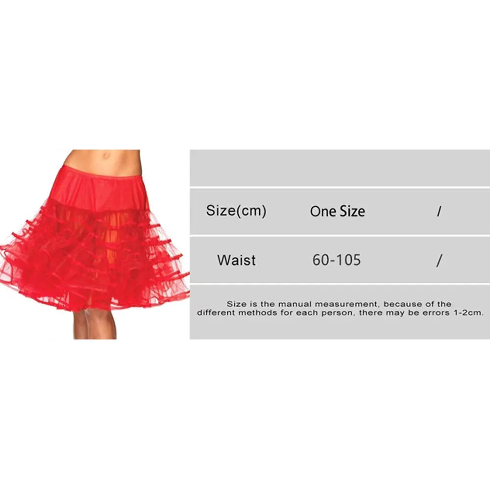White Black Red Tiered Girl's Tutu Net Petticoat Underskirt High Quality Short Mariage Colorful For Bridal Wedding Dress Vintage