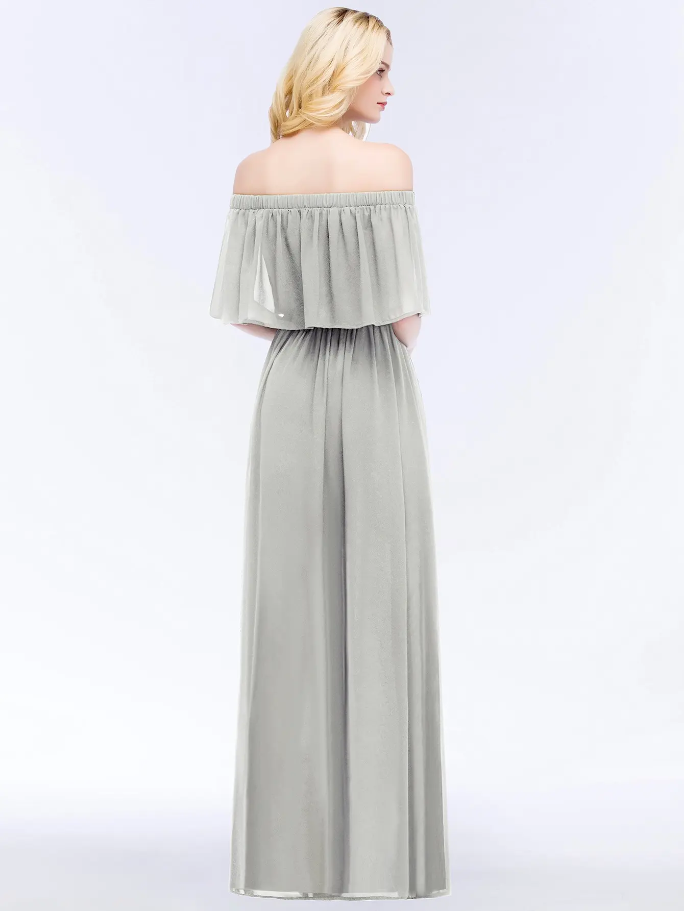 Chiffon Off Shoulder Bridesmaid Dresses For Women A Line Elegant Long Formal Wedding Party Prom Gowns Robe De Soirée De Mariage