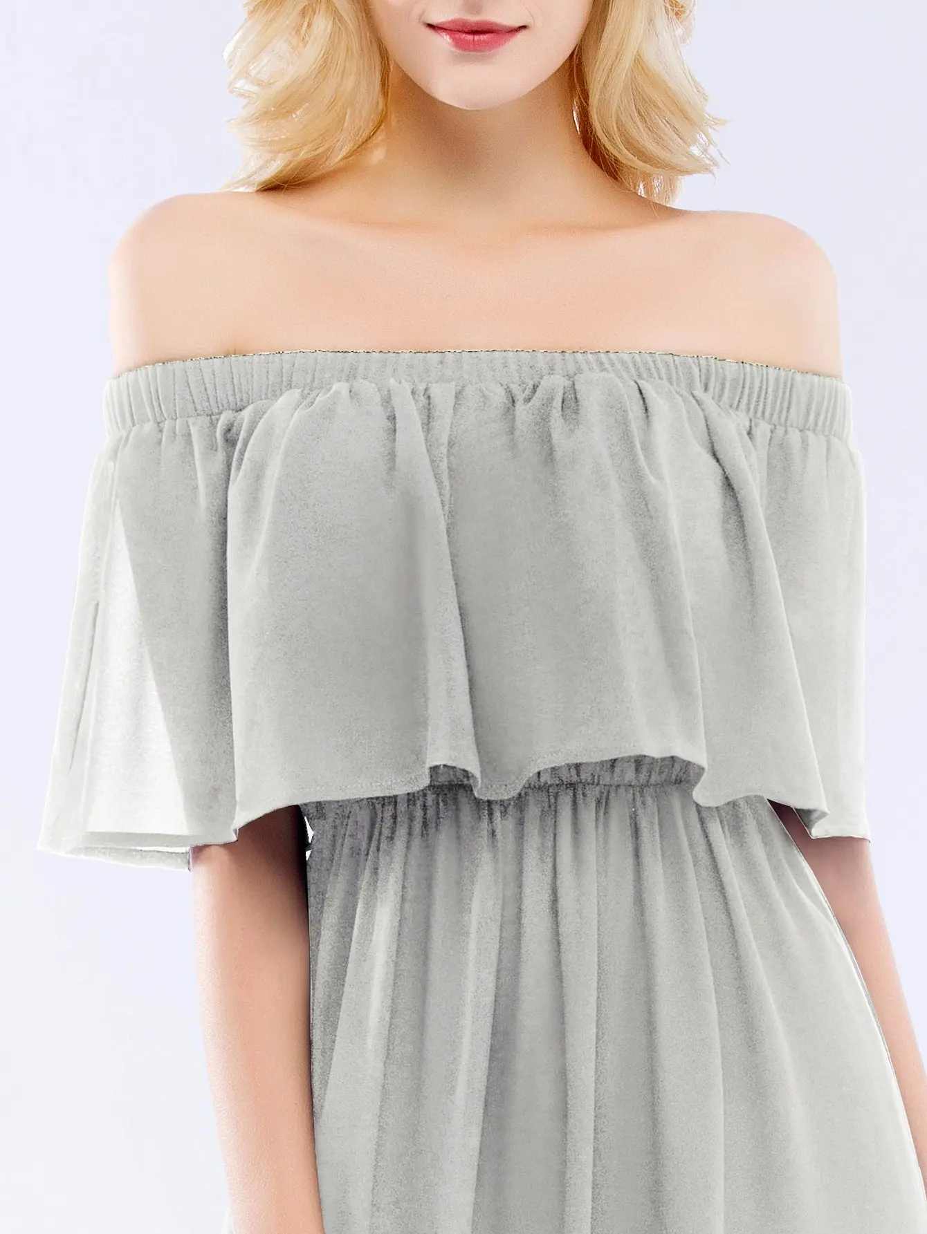 Chiffon Off Shoulder Bridesmaid Dresses For Women A Line Elegant Long Formal Wedding Party Prom Gowns Robe De Soirée De Mariage
