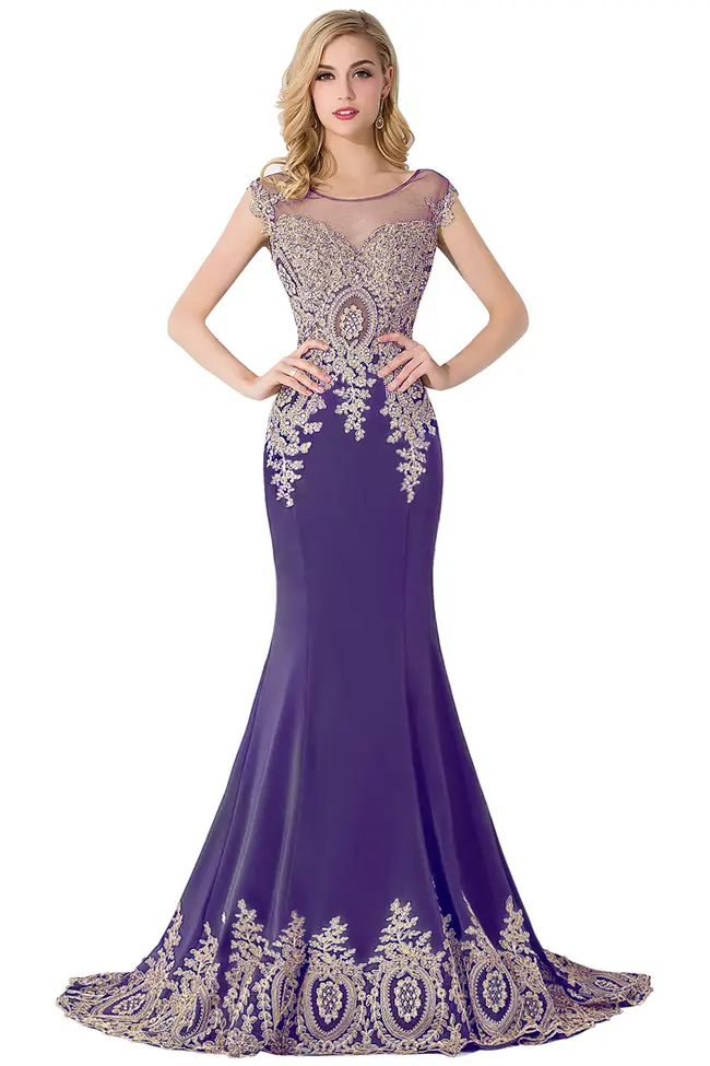 Elegant Lace Appliques Evening Dresses Luxury Sleeveless Illusion Beaded Formal Wedding Party Prom Gowns For Bride Vestidos