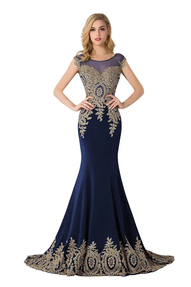 Elegant Lace Appliques Evening Dresses Luxury Sleeveless Illusion Beaded Formal Wedding Party Prom Gowns For Bride Vestidos