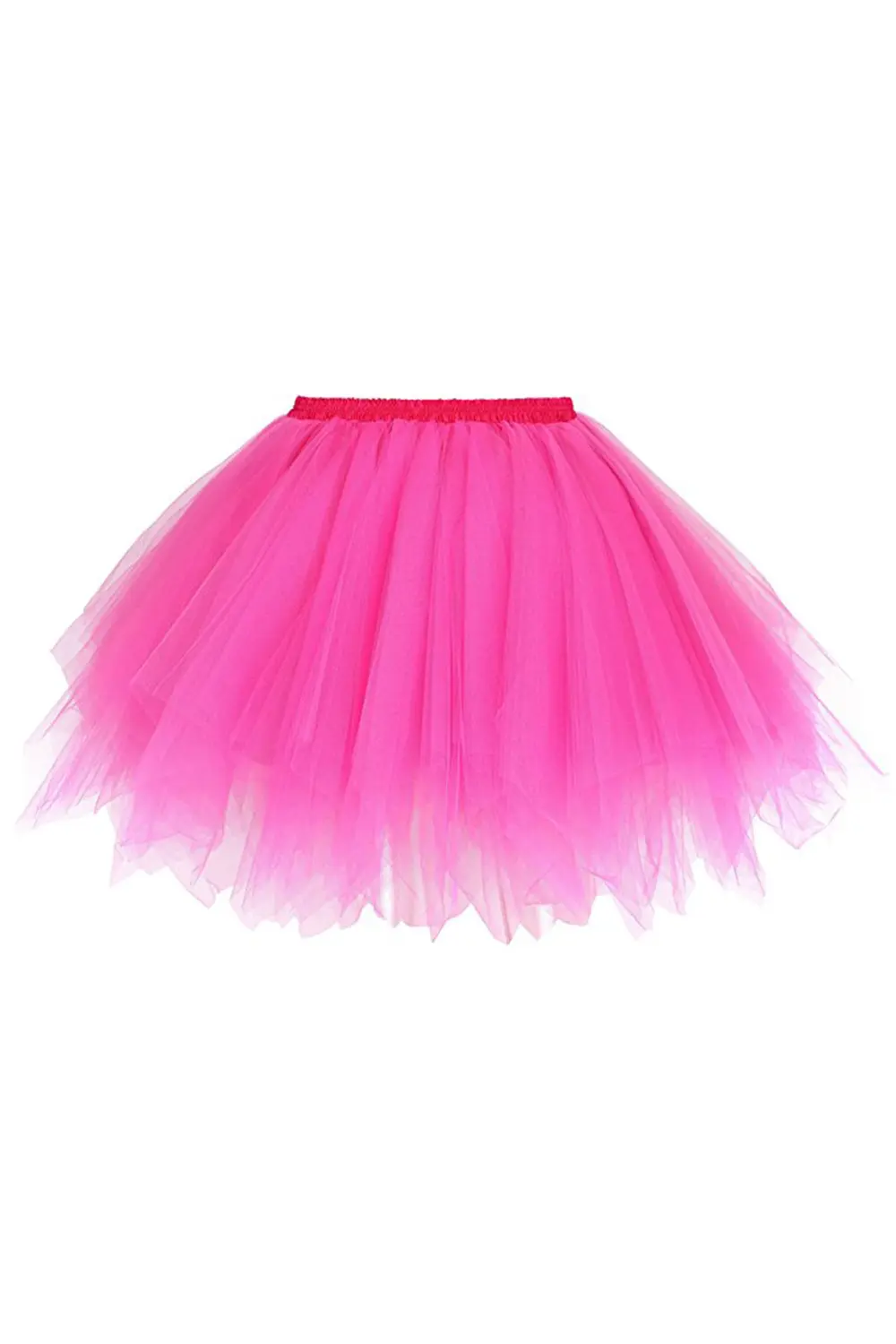 Halloween Mini Tutu Skirts Irregular Layered Tulle Elastic Waist Short Skirt Petticoat Vintage 80s Rockabilly Party Dance Dress