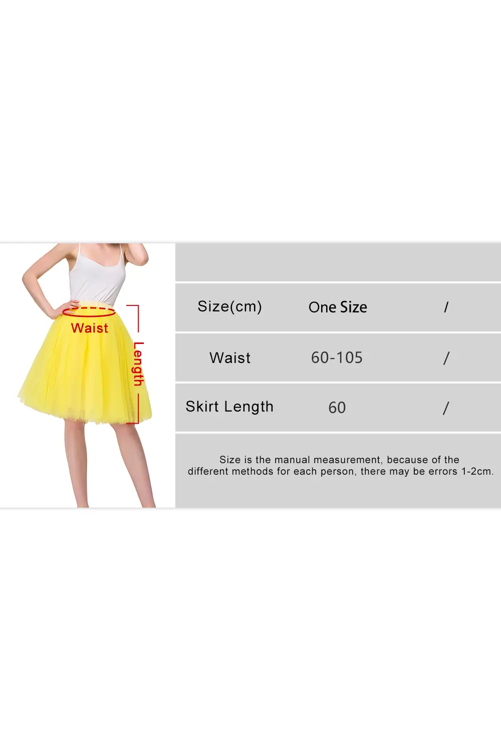 MisShow Summer Tutu Skirts Colorful Fluffy Tulle Elastic Waist Petticoat With Lining Knee-Length Rockabilly Halloween Half Slips