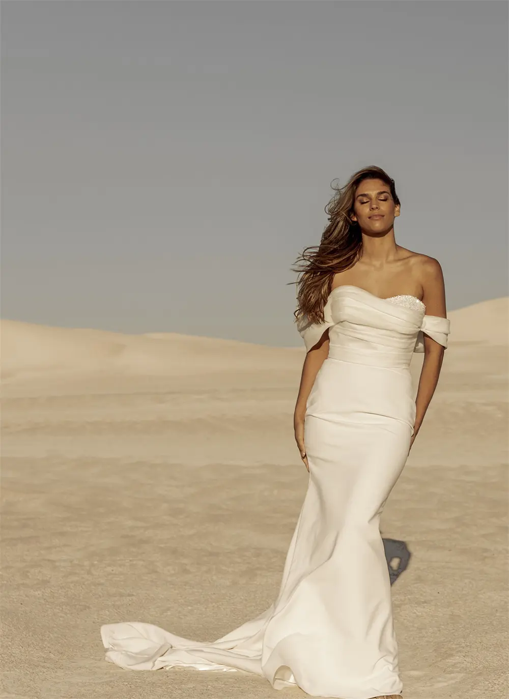 Specail Off The Shoulder Beaded Sweetheart Sheath/Mermaid Wedding Dresses Custom Made Bridal Grown 2025 Vestido De Noival