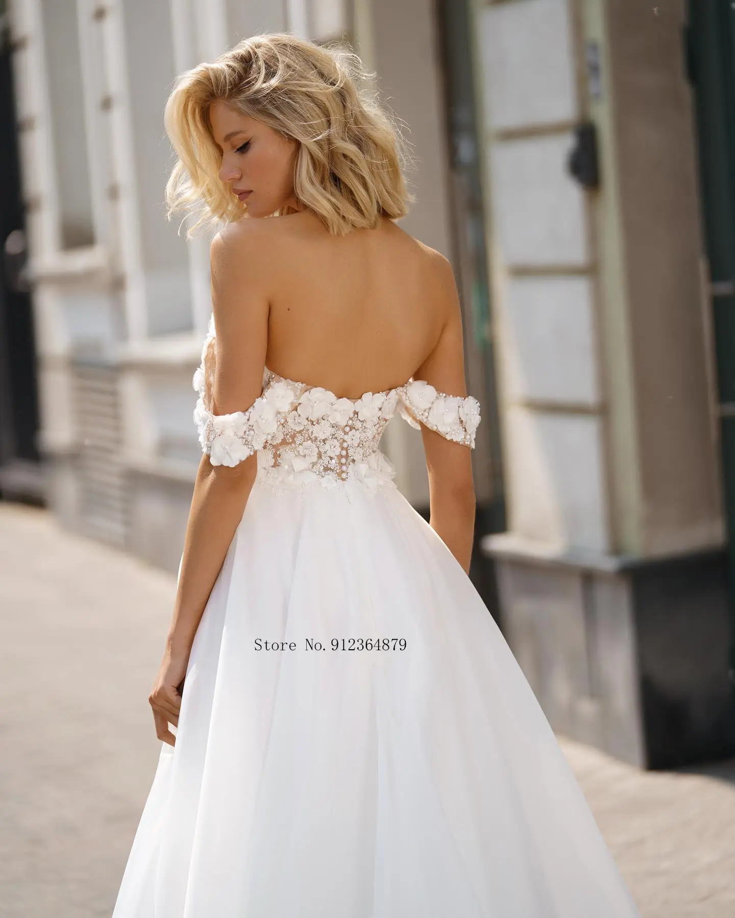 Elegant Off The Shoulder Lace Applique Sweetheat Boho Beach Bridal Grown Wedding Dresses Custom Made 2024 Rode De Morrie