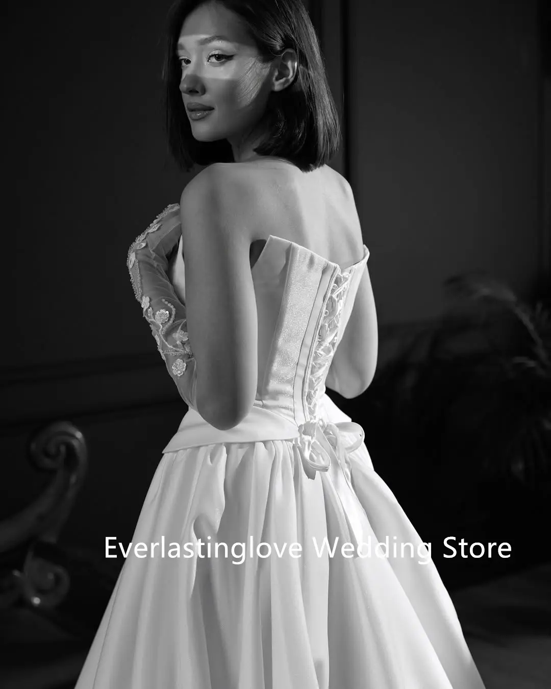 Vintage Sweethart Satin Bridal Grown A Line Wedding Dresses Custom Made 2026 Vestido De Noival