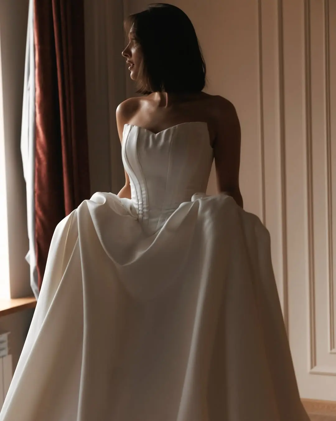 Vintage Sweethart Satin Bridal Grown A Line Wedding Dresses Custom Made 2026 Vestido De Noival