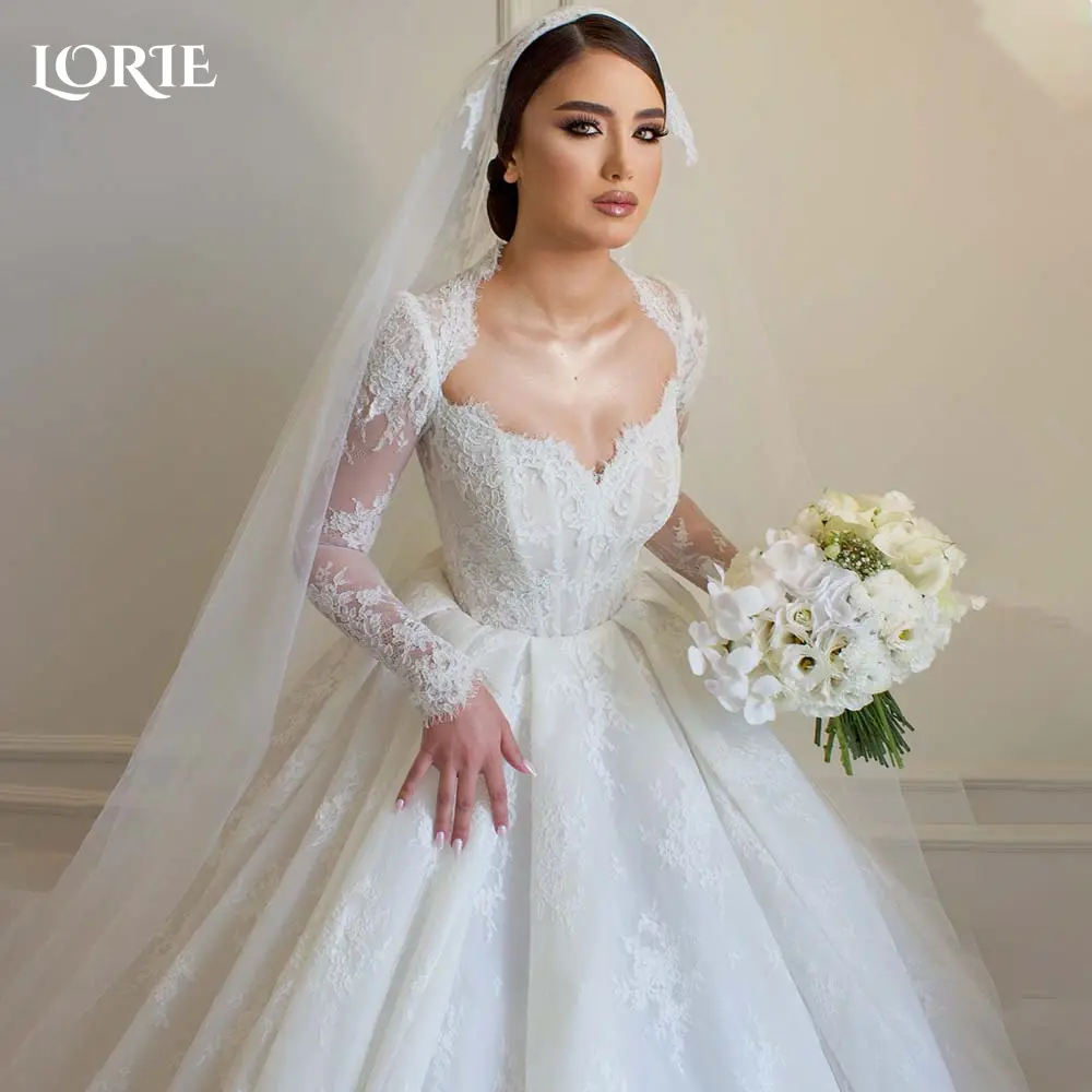 LORIE Lace Appliques Wedding Dress Sweetheart A-line Bride Gown Elegant Boho Bride Dress for Women vestidos de novia 2024