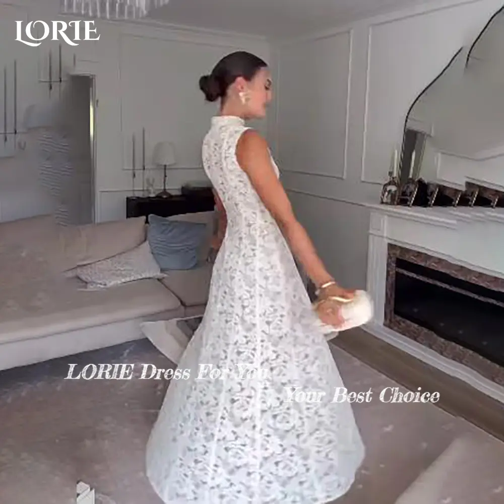 LORIE Graceful Lace Beach Wedding Dresses 3D Floral Appliqued Mermaid Bridal Gowns vestido de novia Plus size Customized