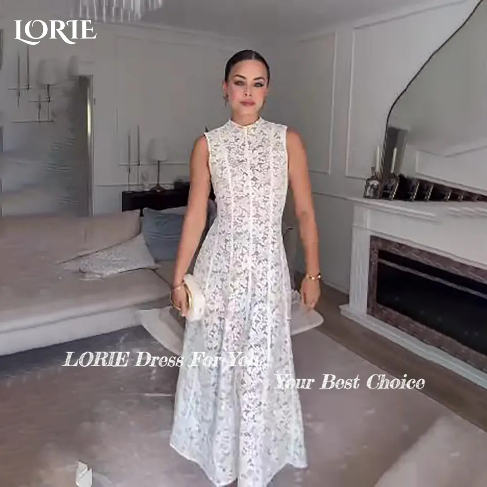 LORIE Graceful Lace Beach Wedding Dresses 3D Floral Appliqued Mermaid Bridal Gowns vestido de novia Plus size Customized