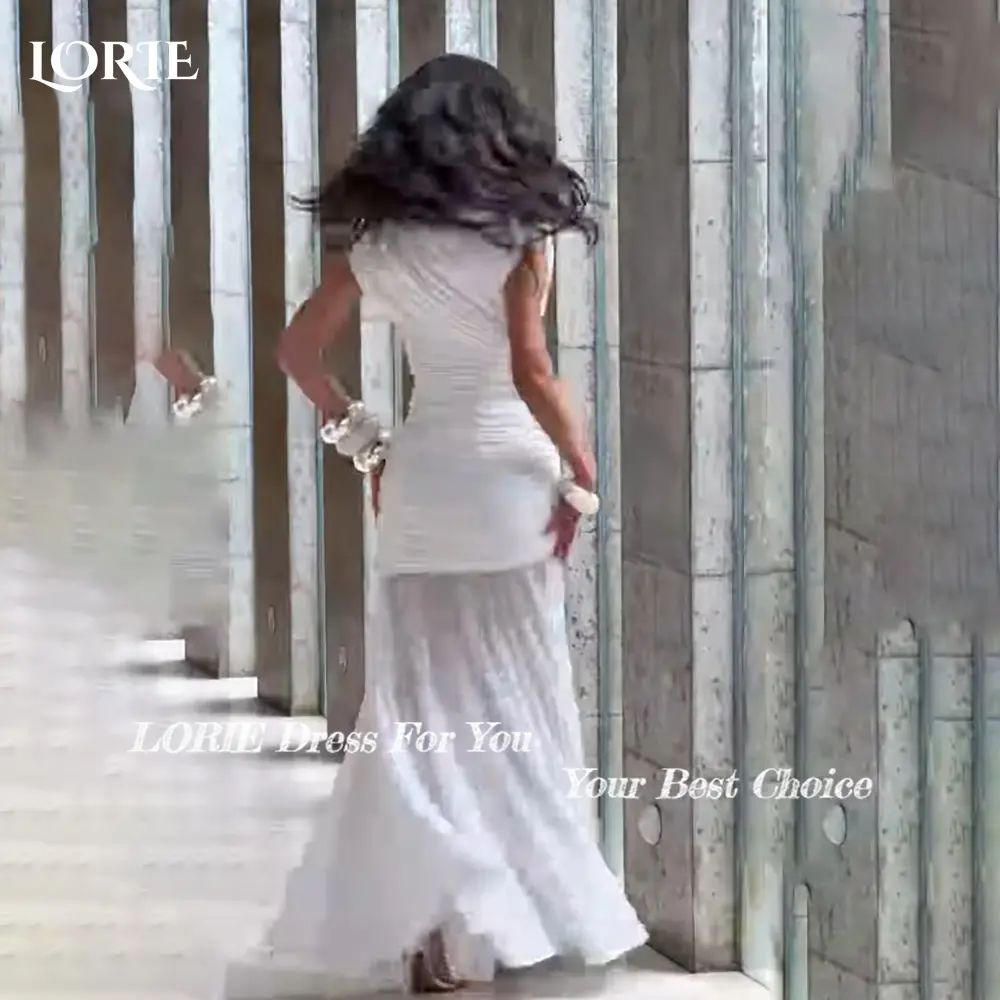 LORIE Elegant Lace Ball Gown Wedding Dresses for Women Soft Tulle Open Back Sleeveless Bridal Gowns Customized Plus Size Bride