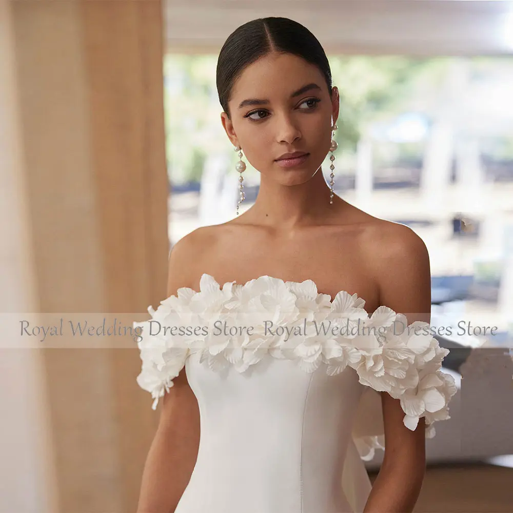 Elegant Ivory Strapless Wedding Dresses for Women With Detachable Train Mermaid Wedding Gowns Long Simple Bridal Dress2025