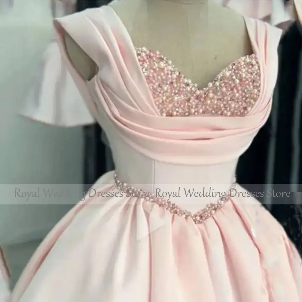 Pink Evening Party Dresses A Line Sweetheart Women's Cocktail Gowns Mini Backless Short Graduation Homecoming Prom Dress