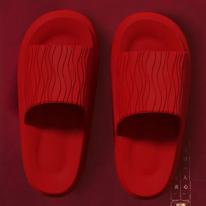 Eva Sweethearts Step On The Sense of Shit Slippers 2025 New Summer Home Wear Soft-soled Non-slip Shoes Simple Women's Slippers