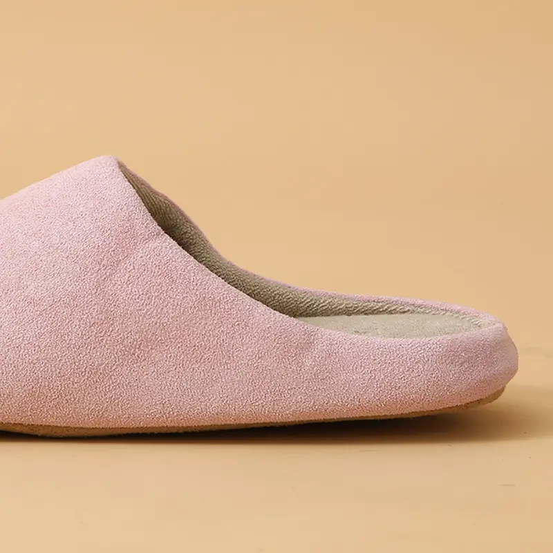 Comfort Soft Sole Cotton Silent Slippers Women 2025 Winter Warm Suede Indoor Slippers Casual Thick Bottom Non Slip Couple Slides