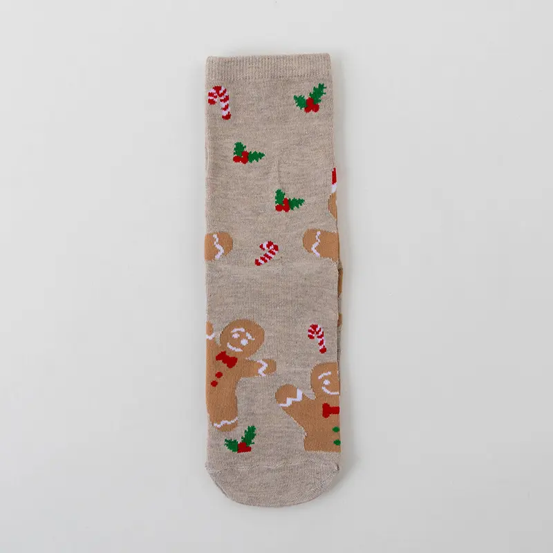 5 Pairs Comfortable Christmas Socks Women 2025 Winter Cute Cartoon Warm Cotton Colorful Socks Non Slip Sports Stockings Unisex