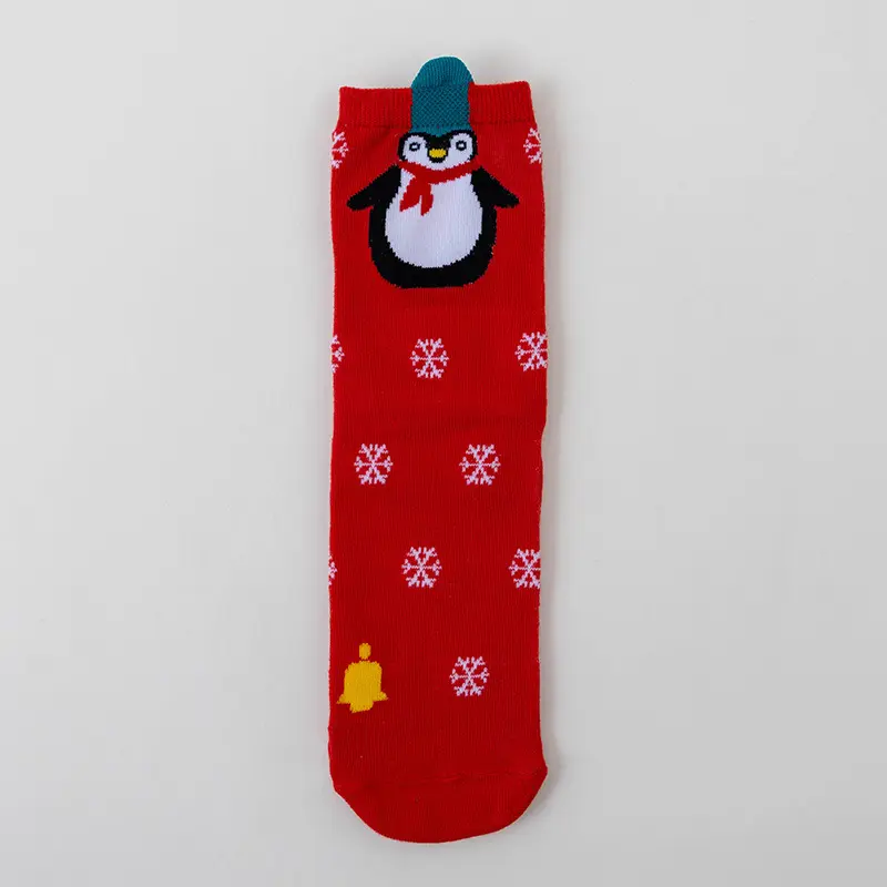 5 Pairs Comfortable Christmas Socks Women 2025 Winter Cute Cartoon Warm Cotton Colorful Socks Non Slip Sports Stockings Unisex