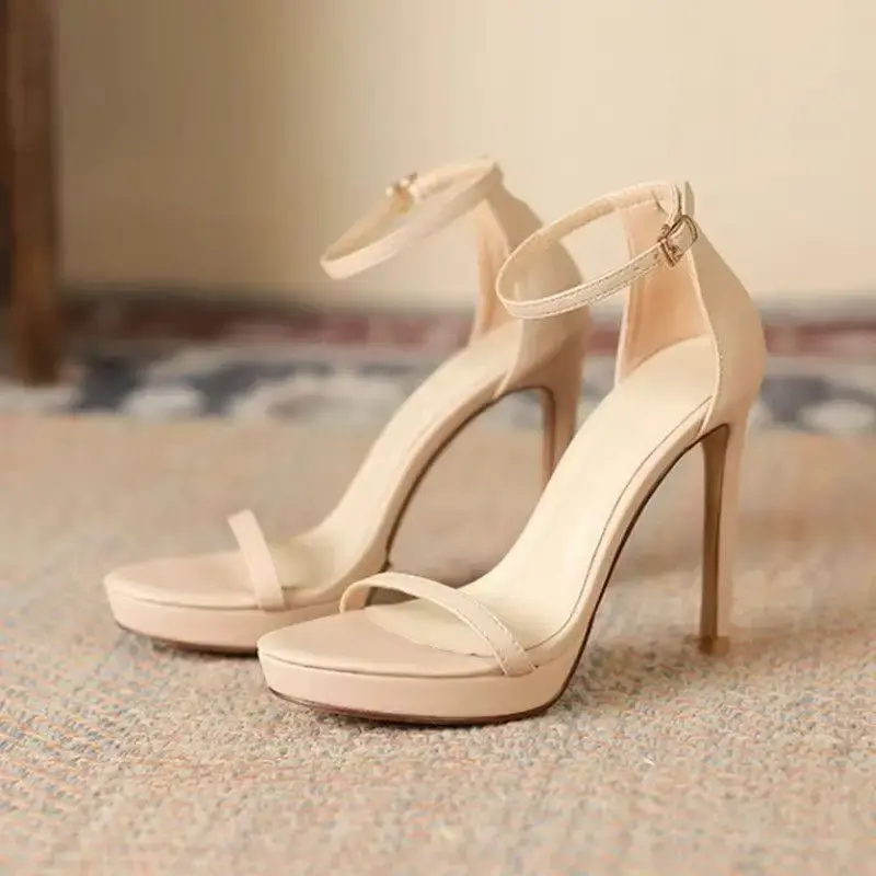 Women High Heels Sandals Sexy Luxury Open Toe Shoes Trend Summer Slippers 2025 New Dress Party Woman  Pumps