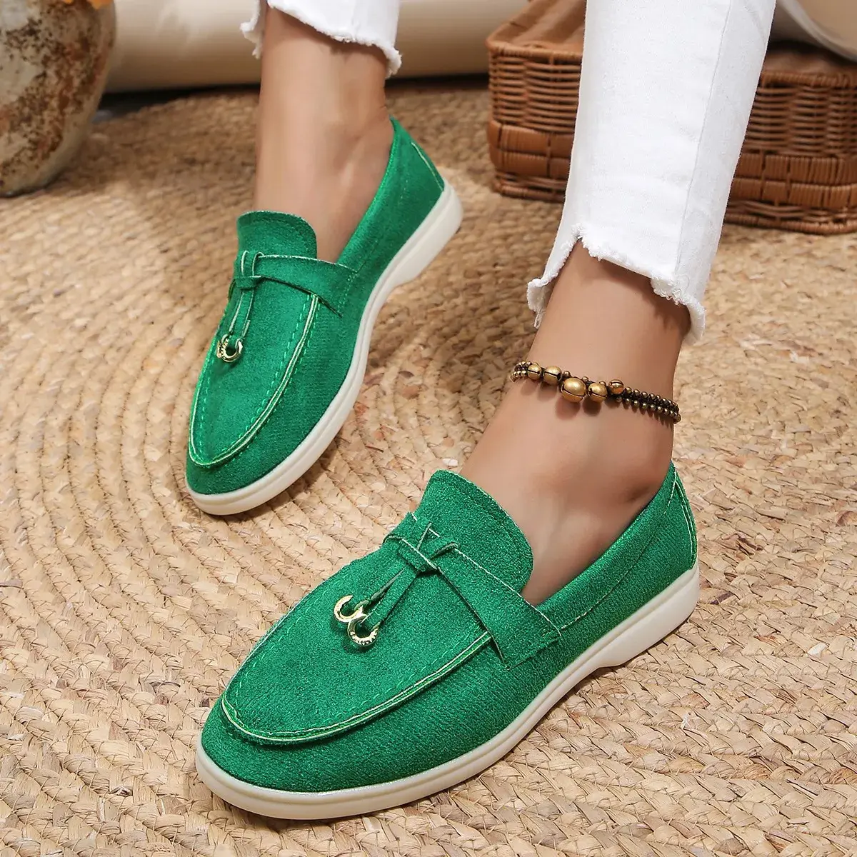 Woman Trend Women Loafers Slip on Ladies Flats High Quality Spring Autumn Casual Flat Single Shoe